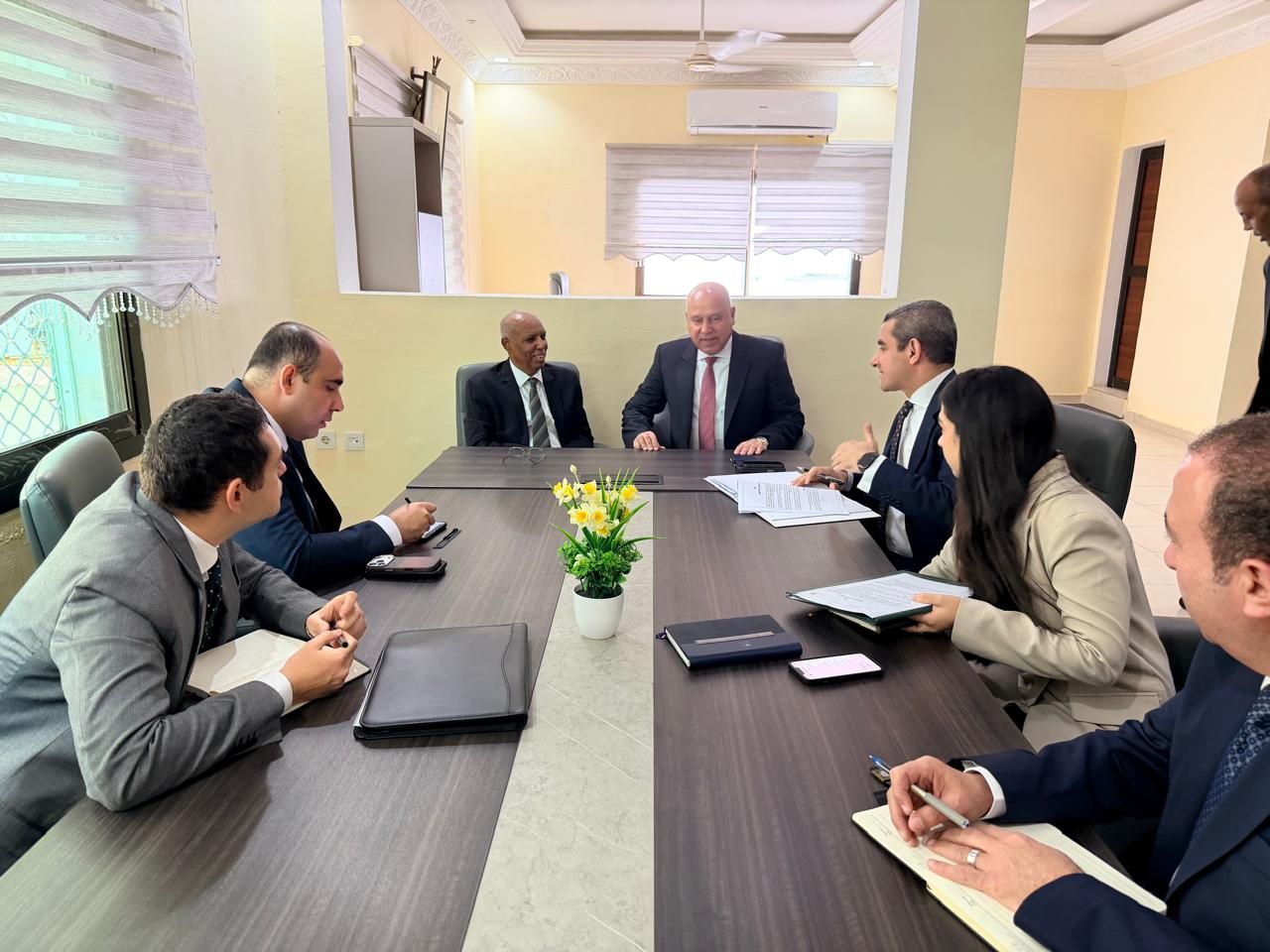 وزير الصناعة والنقل يبحث تعزيز الشراكة الاقتصادية مع جيبوتي في عدد من القطاعات الحيوية - الخليج الان