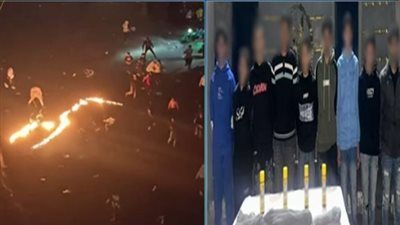 القبض على 10 أشخاص أضرموا النيران بأحد شوارع الإسكندرية احتفالا برأس السنة - الخليج الان