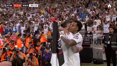 أتلتيكو مدريد ضد الريال.. رودريجو يسجل الهدف الثاني لـ ريال مدريد أمام أتلتيكو مدريد في كأس السوبر الإسباني - الخليج الان