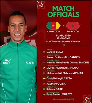 كاف يعلن طاقم حكام مباراة المغرب والكاميرون في ربع نهائي كأس أمم أفريقيا - الخليج الان