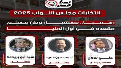 رسميا.. مستقبل وطن يحسم مقعده في أول المنيا - الخليج الان