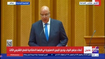 الظهور الأول للمستشار هشام بدوي المرشح لمنصب رئيس مجلس النواب الجديد بالفصل التشريعي الثالث - الخليج الان