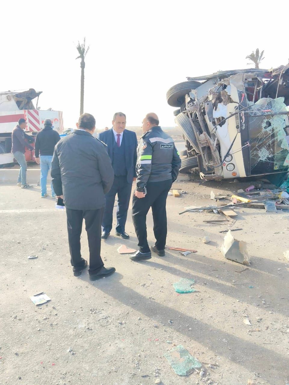 مصرع وإصابة 28 عاملا في حادث انقـ ـلاب أتوبيس بالشرقية - الخليج الان