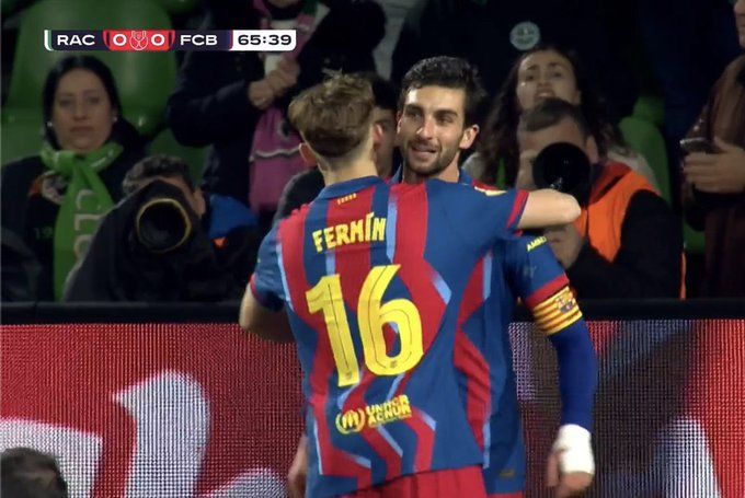 رسينغ ضد برشلونة.. فيران توريس يؤمن تقدم برشلونة على راسينج سانتاندير في كأس ملك إسبانيا بعد منتصف الشوط الثاني - الخليج الان