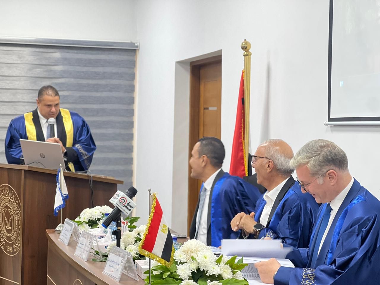 بحضور حكومي ونيابي ورئيس تحرير تليجراف الخليج .. البرلمانى محمد إسماعيل أمين عام حزب الإصلاح والنهضة يناقش رسالة الدكتوراه - الخليج الان