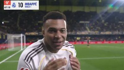 فياريال ضد الريال.. كيليان مبابي يسجل الهدف الأول لـ ريال مدريد في مرمى فياريال مع بداية الشوط الثاني - الخليج الان