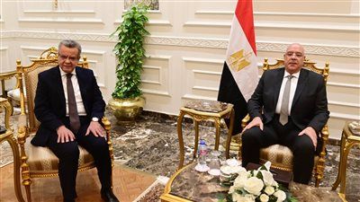 المستشار هشام بدوي يستقبل رئيس الجهاز المركزي للمحاسبات لتهنئته بانتخابه رئيساً لمجلس النواب - الخليج الان