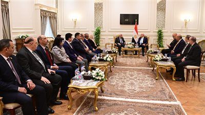 المستشار هشام بدوي يستقبل رئيس هيئة قضايا الدولة لتهنئته بانتخابه رئيساً لمجلس النواب - الخليج الان