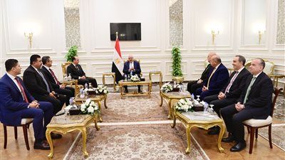 المستشار هشام بدوي يستقبل رئيس هيئة الرقابة الإدارية لتهنئته بانتخابه رئيساً لمجلس النواب - الخليج الان