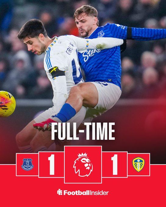 ايفرتون.. تعادل إيجابي يحسم مواجهة إيفرتون وليدز يونايتد في الدوري الإنجليزي الممتاز - الخليج الان