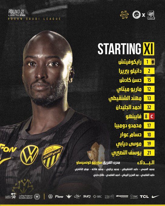 النصر ضد الاتحاد.. تشكيل الاتحاد الرسمي ضد النصر في دوري روشن السعودي - الخليج الان