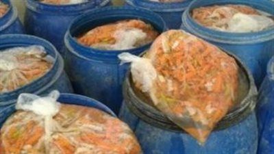 قبل ما توصل للمحلات.. ضبط أطنان مخللات مجهولة المصدر بالمنوفية - الخليج الان