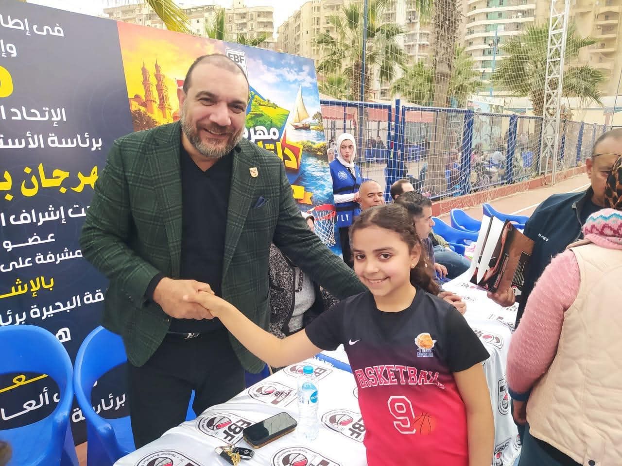 محمد فتحي يشهد مهرجان براعم دلتا مصر لكرة السلة ويشيد بالمواهب - الخليج الان