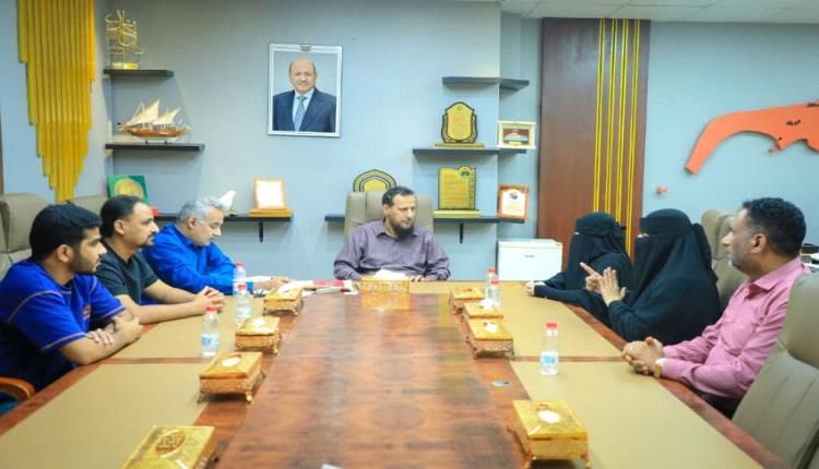 لقاء بعدن يبحث احتياجات جمعية رعاية وتأهيل الصم والبكم