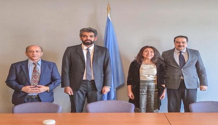 لقاء رفيع المستوى في أروقة الأمم المتحدة مع الممثل الخاص للرئيس عمرو البيض