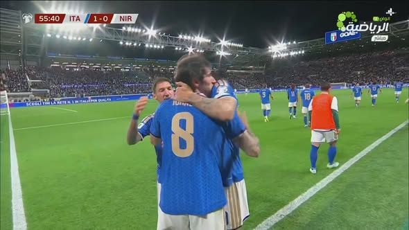 إيطاليا ضد أيرلندا الشمالية.. ساندرو تونالي يسجل الهدف الأول لـ منتخب إيطاليا في مرمى أيرلند الشمالية بتصفيات كأس العالم - الخليج الان