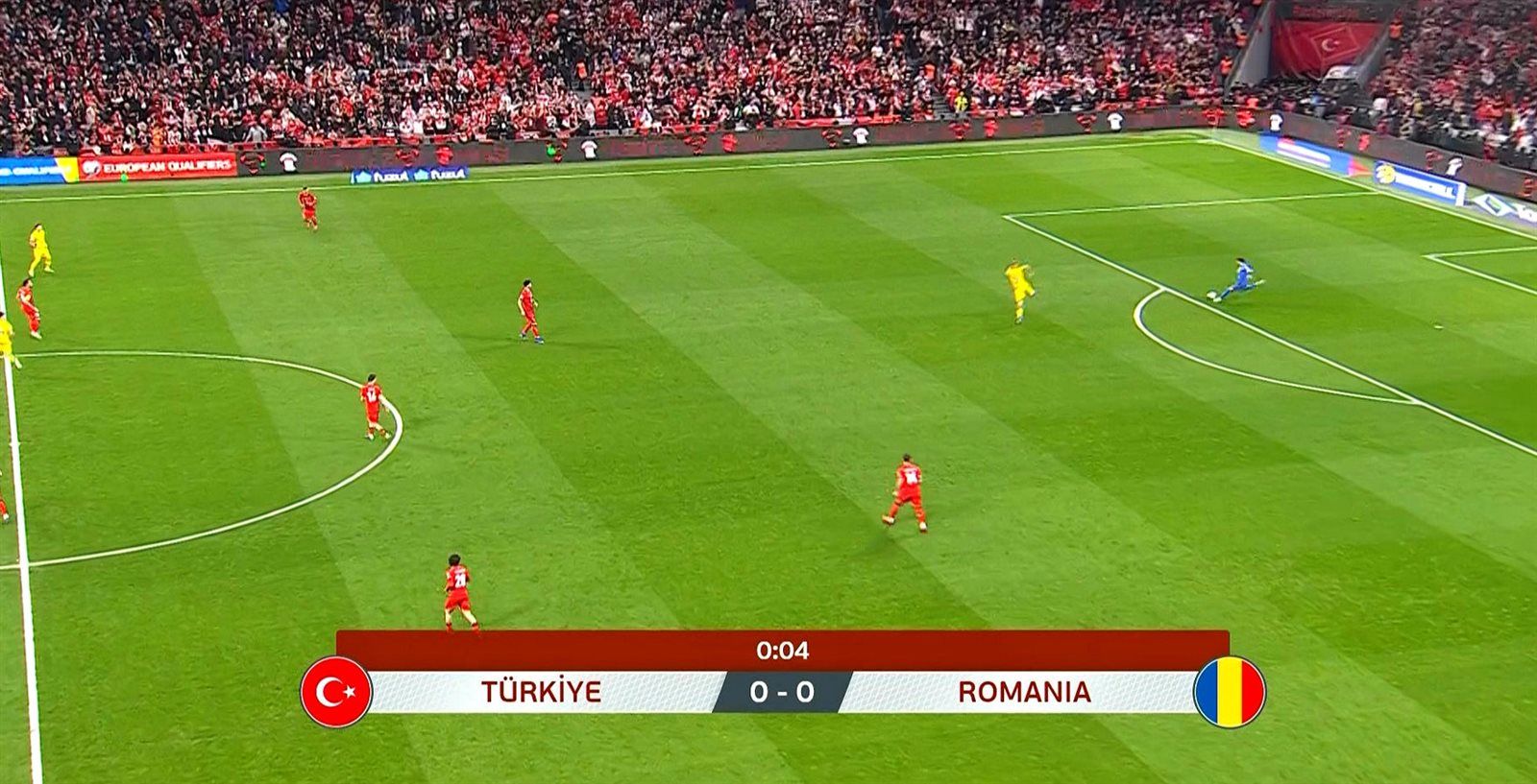تركيا ضد رومانيا.. ملخص اهداف ونتيجة مباراة تركيا ورومانيا في تصفيات أوروبا بعد مرور 45 دقيقة - الخليج الان