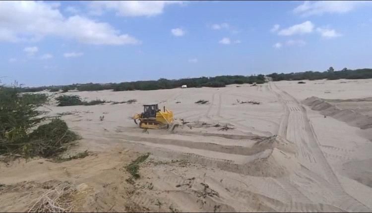 إزالة الرمال من الخط الدولي (العلم – زنجبار) وتدشين أعمال تأهيل بدلتا أبين وأحور