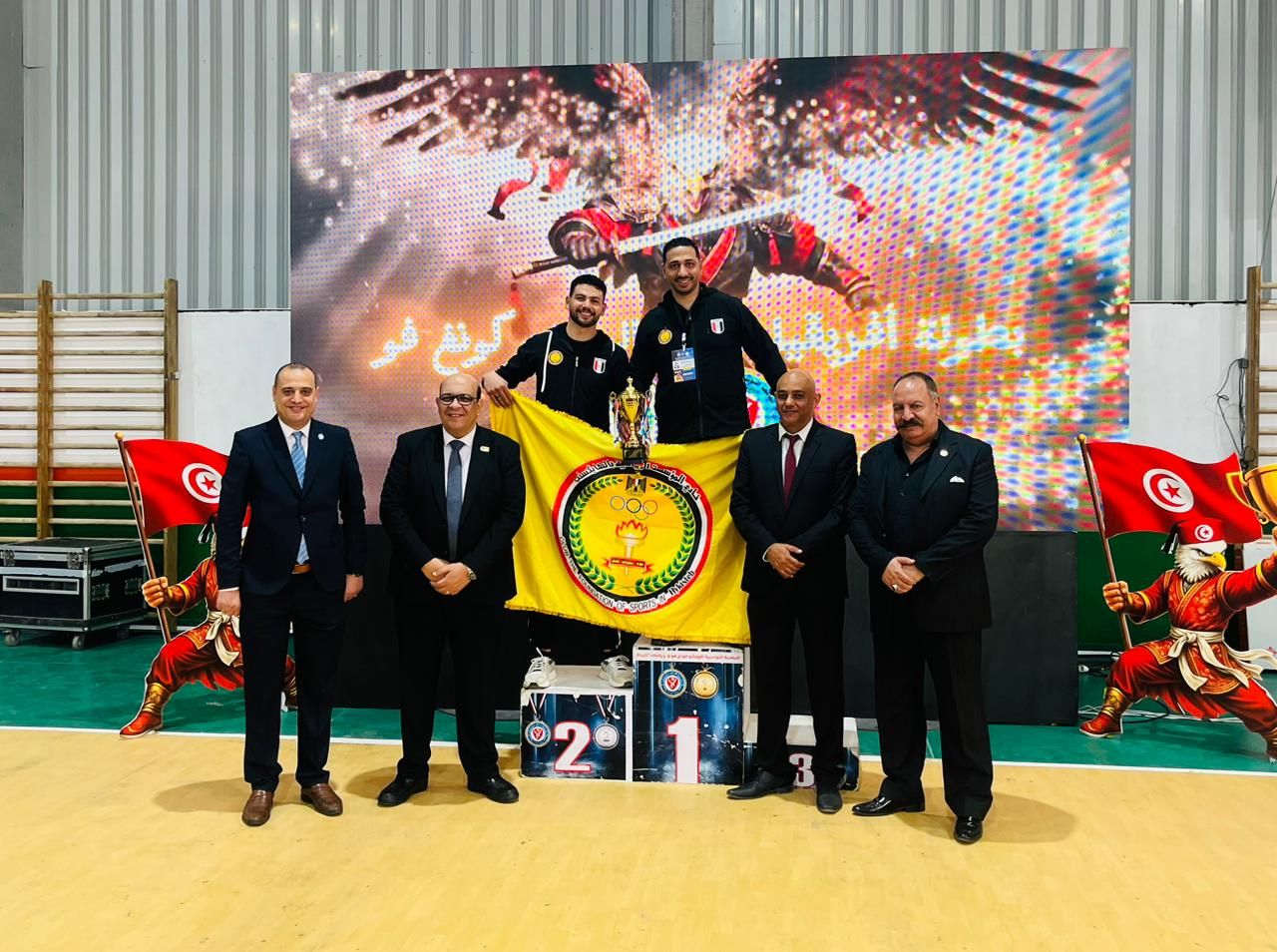 42 ميدالية تقود المؤسسة العسكرية لتصدر بطولة أفريقيا للووشو كونغ فو - الخليج الان