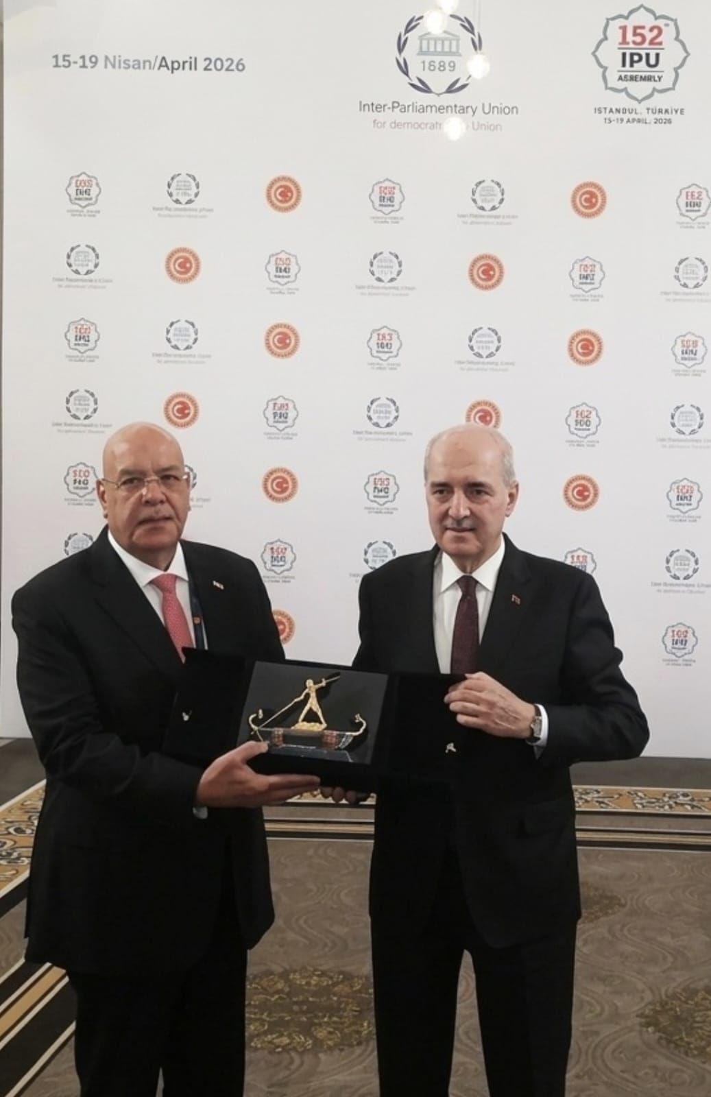 المستشار هشام بدوي رئيس مجلس النواب يلتقي رئيس الجمعية الوطنية التركية - الخليج الان