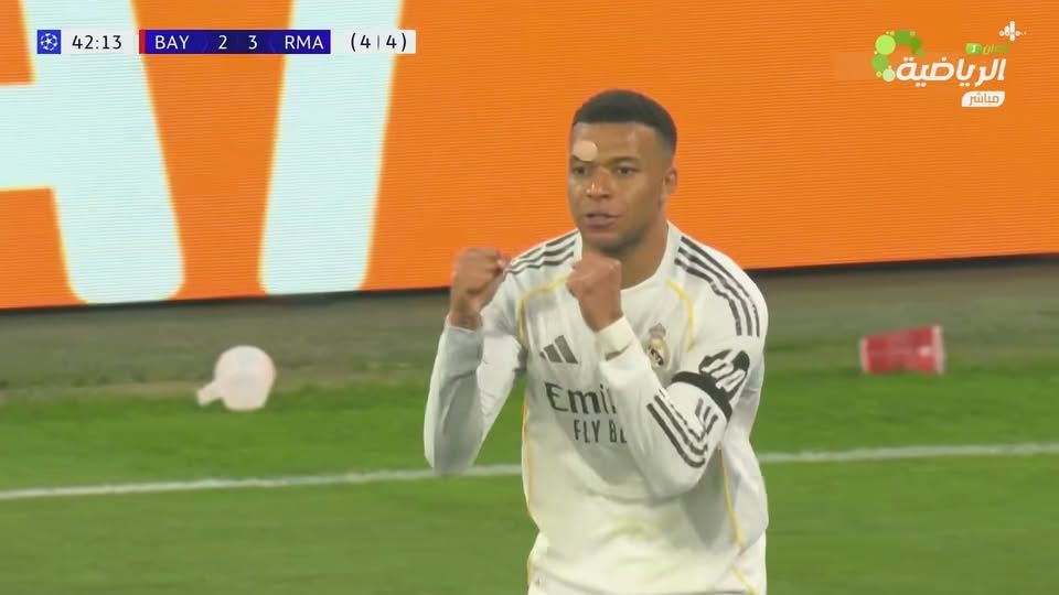 البايرن ضد الريال.. كيليان مبابي يسجل الهدف الثالث لـ ريال مدريد في مرمى بايرن ميونخ بدوري أبطال أوروبا - الخليج الان