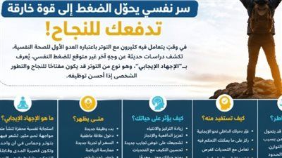 سر نفسي يحوّل الضغط إلى قوة خارقة تدفعك للنجاح ..اكتشفه - الخليج الان