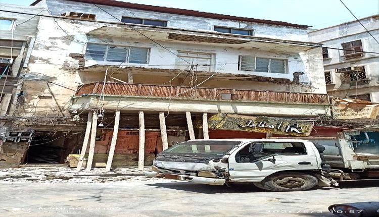 سقوط بلكونة في كريتر دون إصابات
