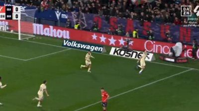 برشلونة.. روبرت ليفاندوفسكي يسجل الهدف الأول لـ برشلونة في مرمى أوساسونا بالدوري الإسباني - الخليج الان
