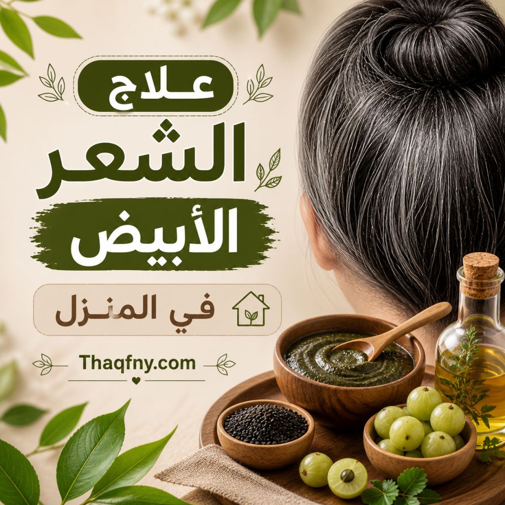 علاج الشعر الأبيض في المنزل بمكون متوفر في مطبخك