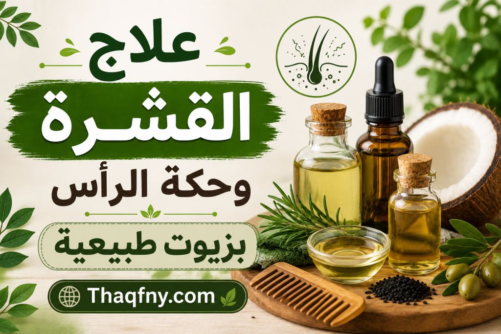 شوف علاج القشرة وحكة الرأس بزيوت طبيعية فعالة