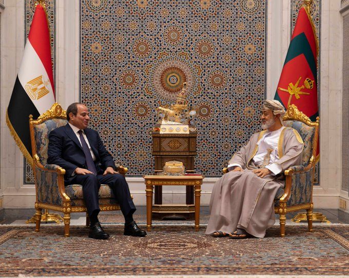 «بعد جولة الإمارات».. ماذا دار في لقاء السيسي وسلطان عمان بقصر البركة العامر؟ - الخليج الان