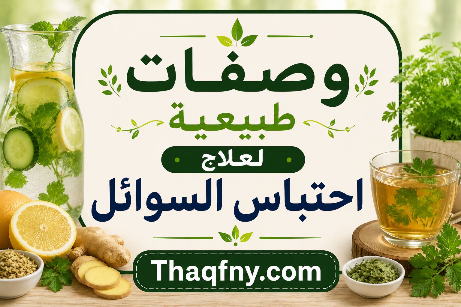 شوف وصفات طبيعية لعلاج احتباس السوائل وتنظيف الجسم