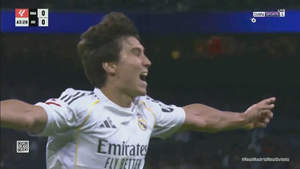 الريال ضد ريال أوفييدو.. جونزالو جارسيا يسجل الهدف الأول لـ ريال مدريد في مرمى ريال أوفييدو في الدوري الإسباني - الخليج الان