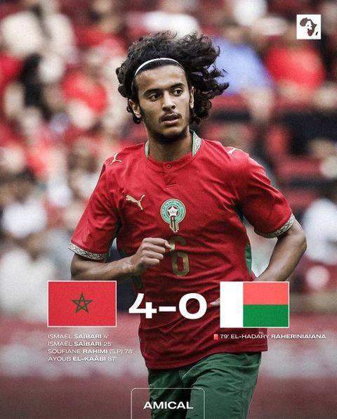 المغرب يكتسح مدغشقر برباعية نظيفة قبل انطلاق كأس العالم - الخليج الان