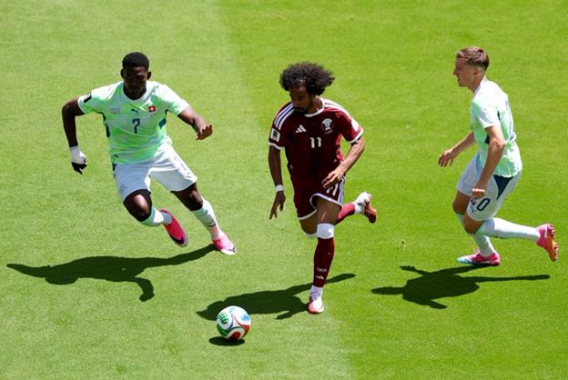 qatar vs switzerland.. ملخص اهداف ونتيجه مباراة منتخب قطر وسويسرا في كأس العالم 2026 بعد مرور 85 دقيقة - الخليج الان