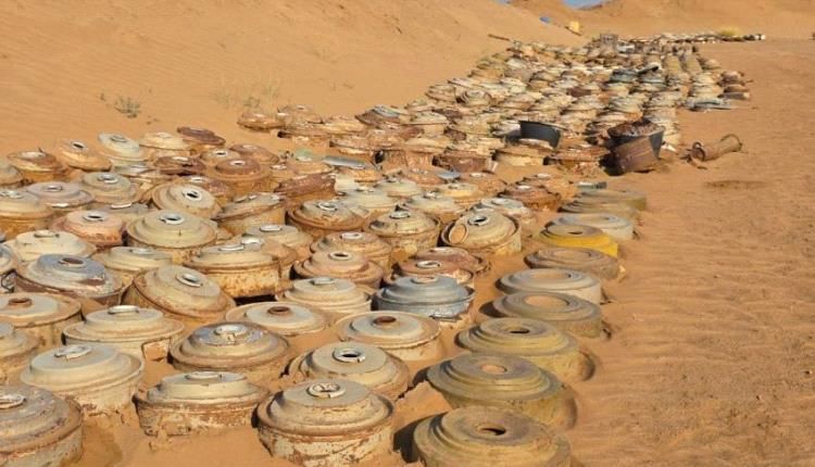مسام ينزع 2843 لغماً وقذيفة غير منفجرة منذ بداية الشهر