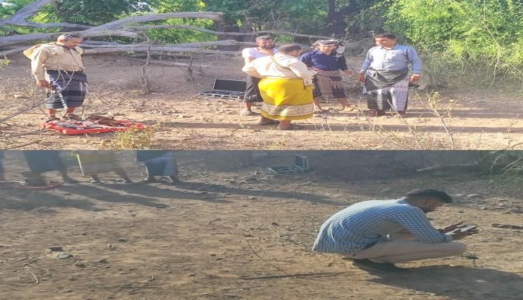 بدء الدراسات الجيولوجية لحفر بئر جديدة في مركز المسيمير "أ" بدعم من القيادي محمود الحوشبي
