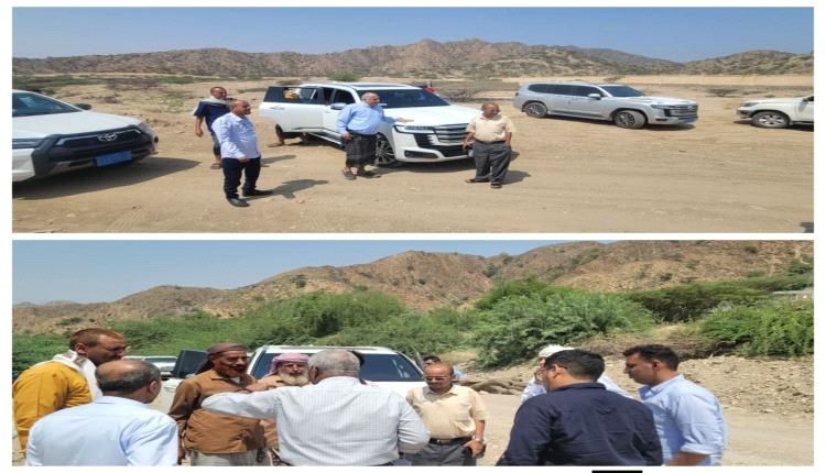 برعاية محافظ محافظة لحج.. فريق هندسي يصل إلى مديرية طور الباحة