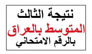 درجتك بين إيديك.. نتائج الثالث متوسط 2025 العراق برقم الامتحان اعرفها فوراً