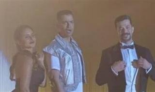 حسن شاكوش ونيللي كريم وياسر سلامة من كواليس أغنية فيلم بروفة فرح.. صور - الخليج الان