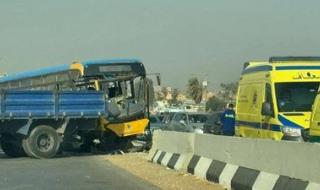 الأتوبيس دخل في الحاجز.. حادث على الطريق السياحي يؤدي لكثافات شديدة باتجاه المنيب - الخليج الان