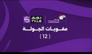 تغريم النادي الأهلي.. تعرف على عقوبات الجولة الثانية عشر من دوري nile - الخليج الان