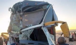 مصرع وإصابة 15 شخصا في حادث بطريق الجلالة – الزعفرانة بالسويس - الخليج الان
