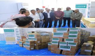 مركز الملك سلمان يسلّم وزارة الصحة بوادي وساحل حضرموت مستلزمات طبية لرفع مستوى الجاهزية لمكافحة الكوليرا